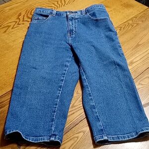 STYLE & CO Womens Jeans Capri ? 8P BLUE Preowned Summer Used Winter Spring Work